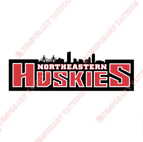 Northeastern Huskies Customize Temporary Tattoos Stickers NO.5634